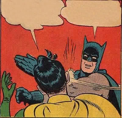 Batman Slapping Robin Meme Template Thumbnail